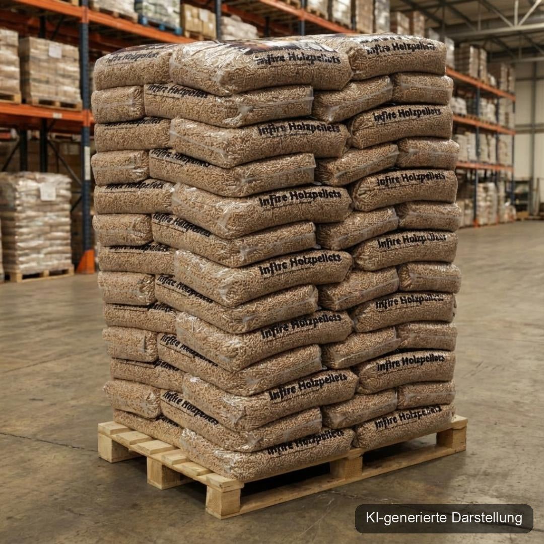 infire Holzpellets 6 mm ENplus A1 Palette 975 kg HD-Qualität – Bild 2